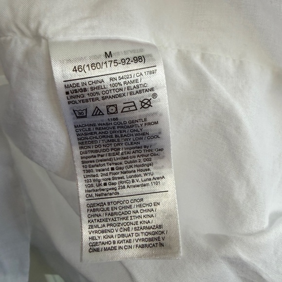 Banana Republic White Blouse with Puff Sleeves - Picture 10 of 11